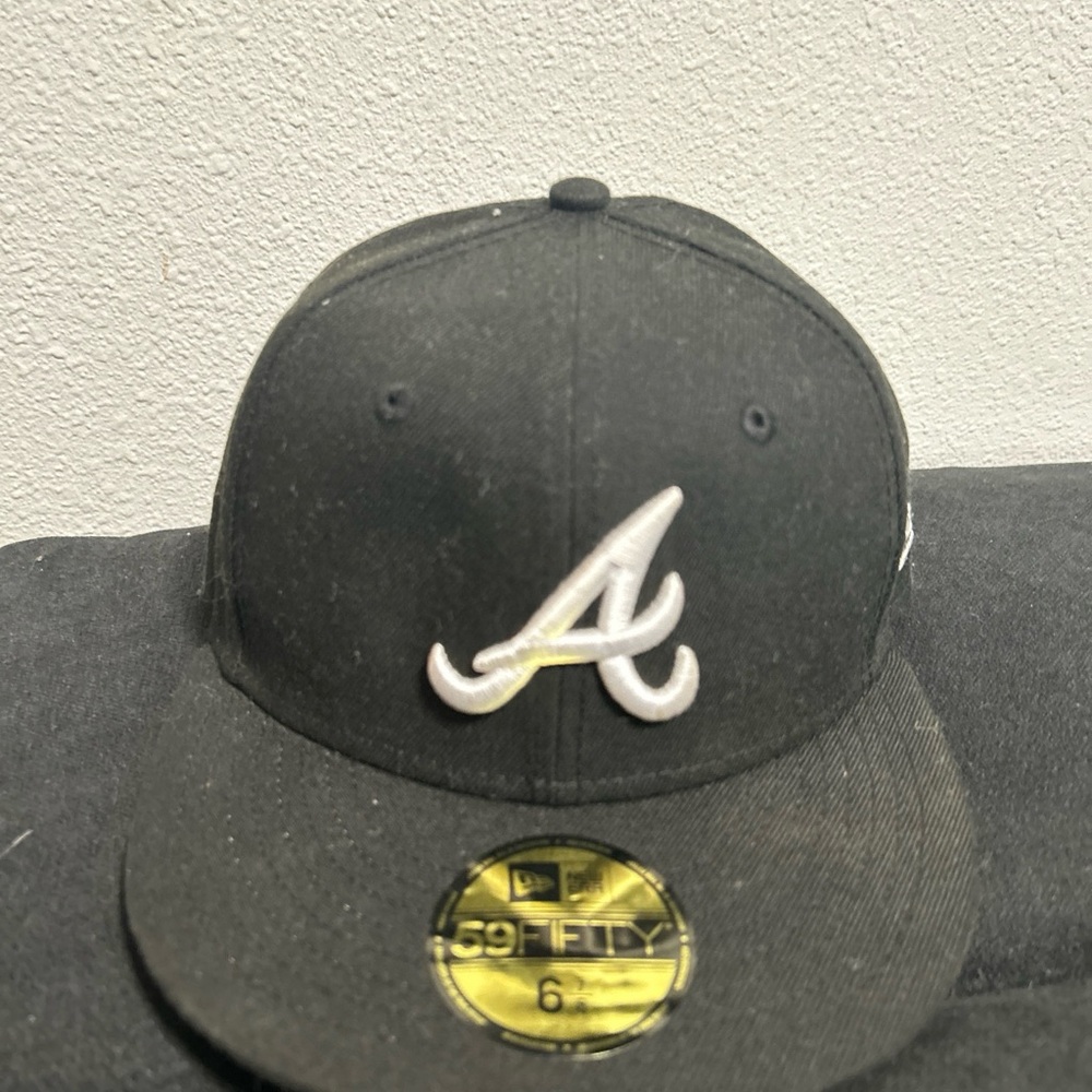 New Era Black 59FIFTY Cap with White Embroidery